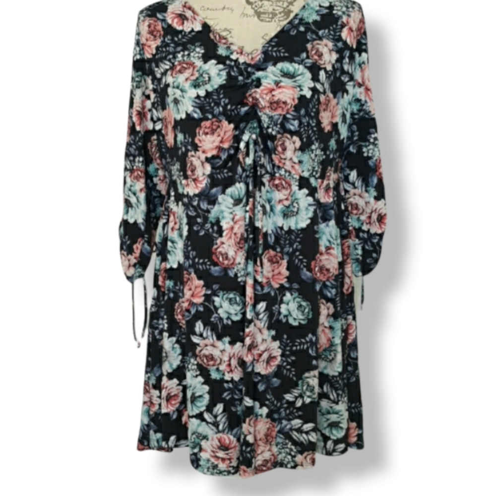 Ultra Flirt 1X blue floral extra long blou…